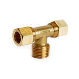 ATC 1/2 in. Compression X 1/2 in. D Male Brass Branch Tee, Pack of 5