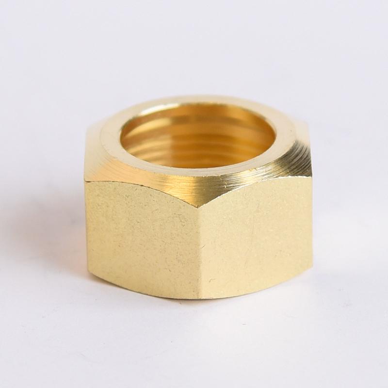 ATC 3/4 in. Compression X 3/4 in. D Compression Yellow Brass Nut, Pack of 5