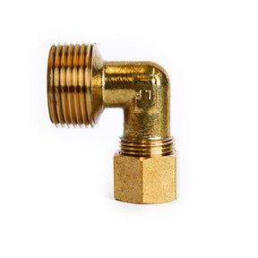 ATC 1/2 in. Compression X 3/4 in. D MPT Brass 90 Degree Street Elbow, Pack of 5