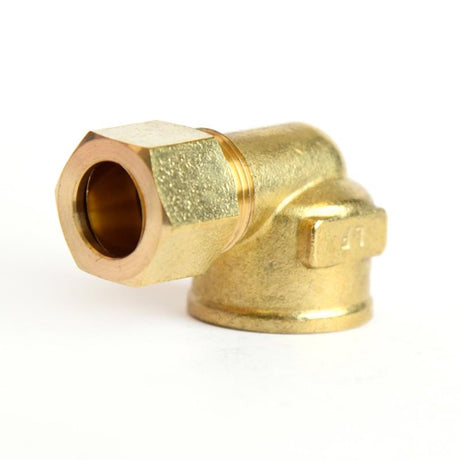 ATC 1/2 in. Compression X 1/2 in. D FPT Brass 90 Degree Elbow, Pack of 5