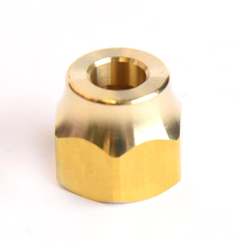 ATC 1/4 in. Flare X 1/4 in. D CTS Brass Forged Flare Nut, Pack of 5