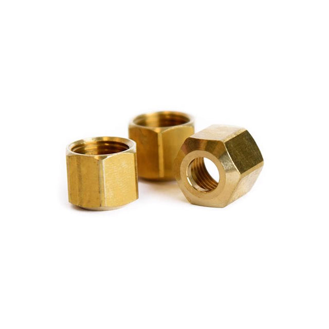 ATC 1/4 in. Compression X 1/4 in. D Compression Brass Nut, Pack of 5
