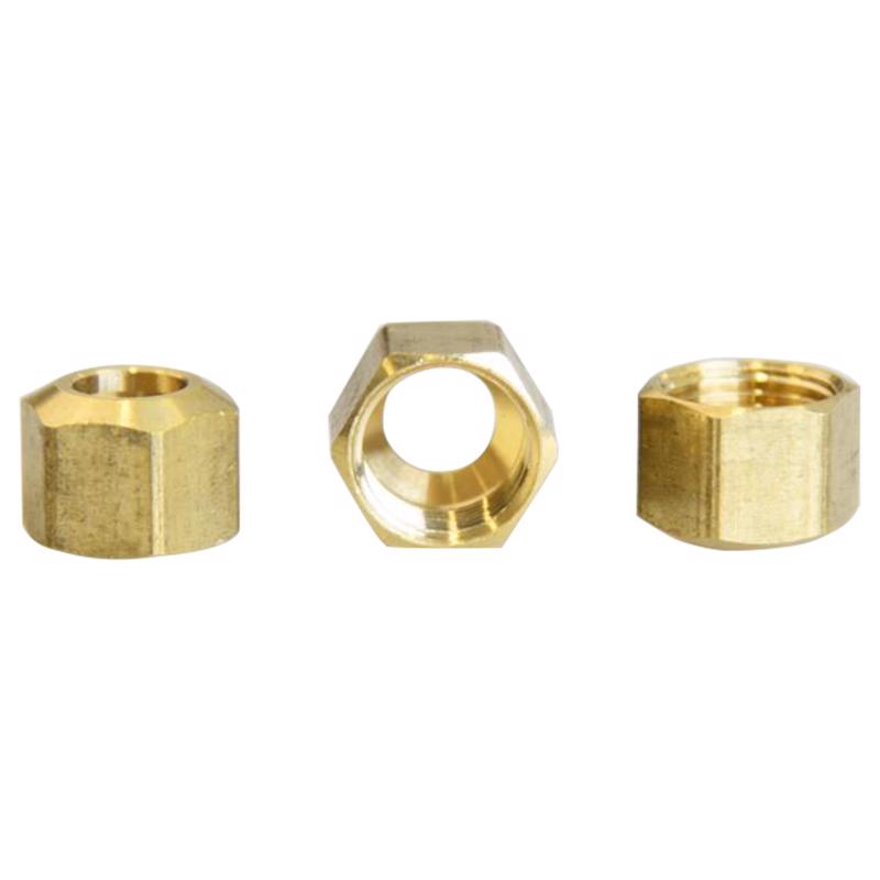 ATC 5/16 in. Compression X 5/16 in. D Compression Brass Nut, Pack of 5