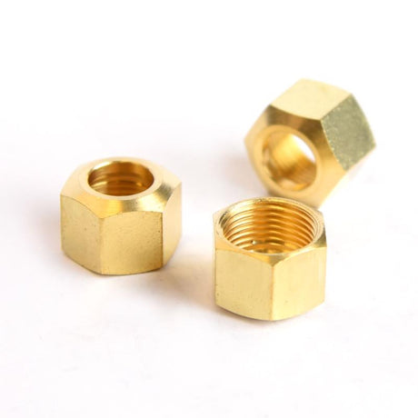 ATC 3/8 in. Compression X 3/8 in. D Compression Brass Nut, Pack of 5