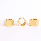 ATC 1/2 in. Compression X 1/2 in. D Compression Brass Nut, Pack of 5