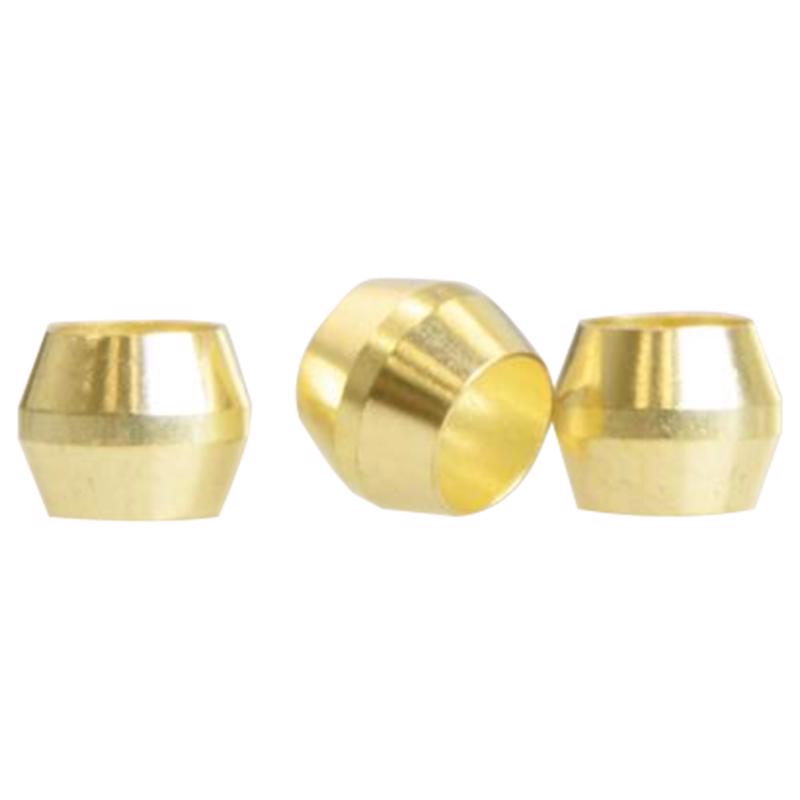 ATC 3/16 in. Compression X 3/16 in. D Compression Brass Sleeve, Pack of 5