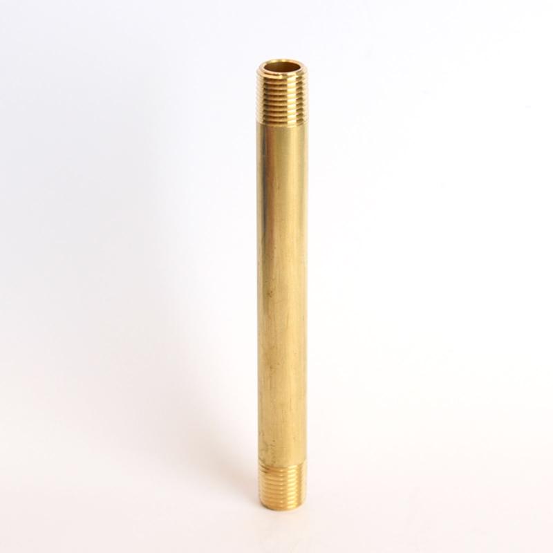 ATC 1/4 in. MPT X 1/4 in. D MPT Yellow Brass Nipple 5 in. L, Pack of 5