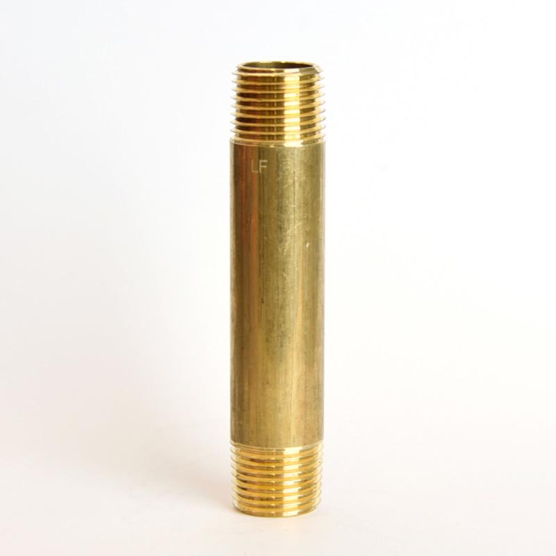 ATC 1/2 in. MPT X 1/2 in. D MPT Yellow Brass Nipple 4 in. L, Pack of 5