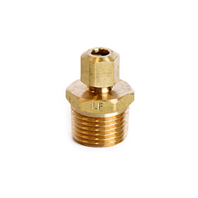 ATC 1/4 in. Compression X 1/2 in. D MPT Brass Connector, Pack of 5