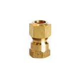 ATC 3/8 in. Compression in. X 1/4 in. D FPT Brass Coupling, Pack of 5