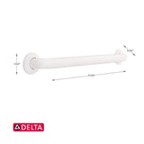 Delta 18 in. L ADA Compliant Stainless Steel Grab Bar