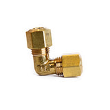 ATC 1/4 in. Compression X 1/4 in. D Compression Yellow Brass 90 Degree Elbow, Pack of 5