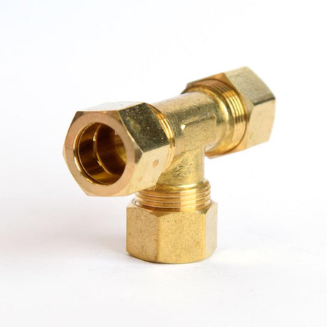 ATC 5/8 in. Compression X 5/8 in. D Compression Yellow Brass Tee, Pack of 5