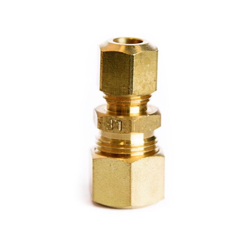 ATC 3/8 in. Compression X 1/4 in. D Compression Yellow Brass Reducing Union, Pack of 5