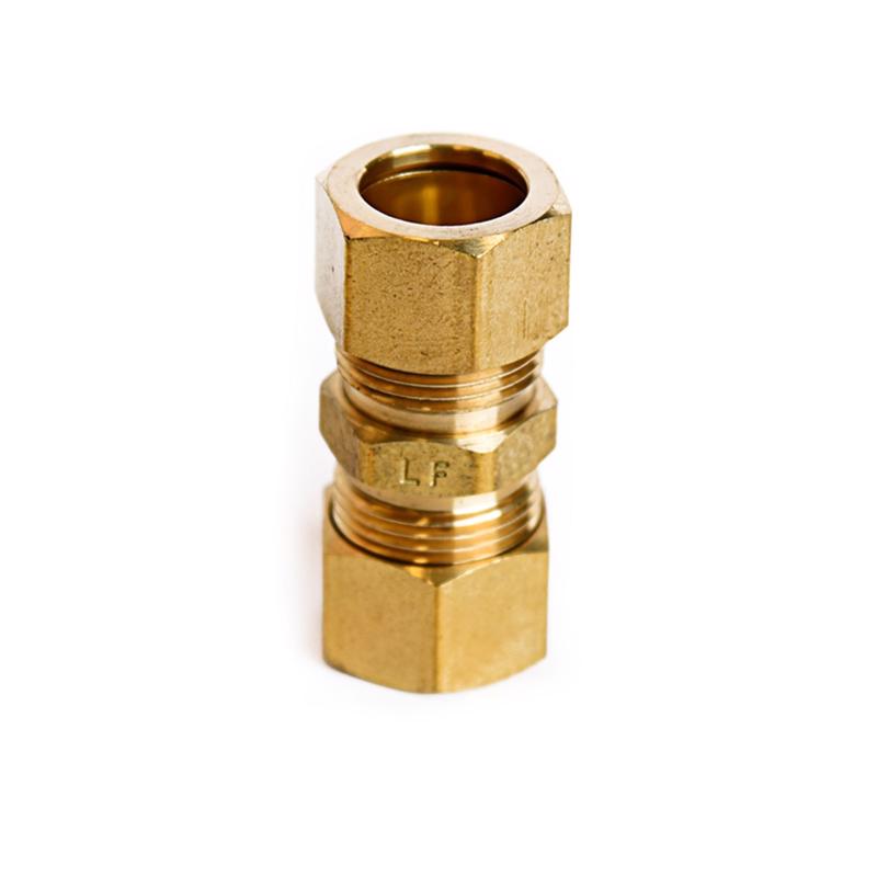 ATC 5/8 in. Compression X 5/8 in. D Compression Yellow Brass Union, Pack of 5