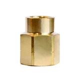 ATC 1/2 in. FPT X 3/8 in. D FPT Yellow Brass Reducing Coupling, Pack of 5
