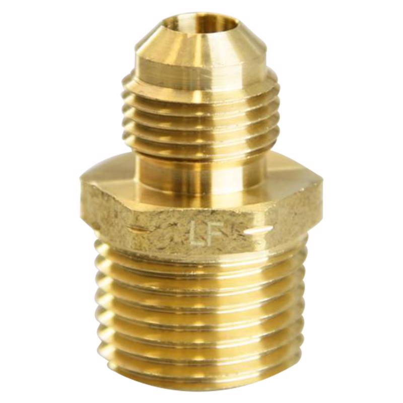 ATC 3/8 in. Flare X 1/2 in. D Male Brass Adapter, Pack of 5