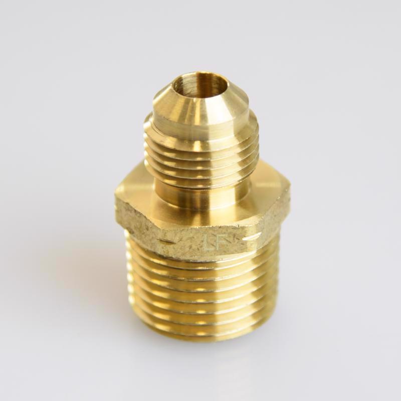 ATC 3/8 in. Flare X 1/2 in. D Male Brass Adapter, Pack of 5