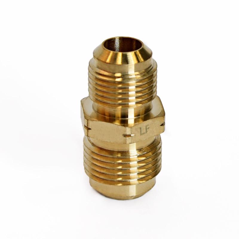 ATC 5/8 in. Flare X 1/2 in. D Flare Yellow Brass Union, Pack of 5