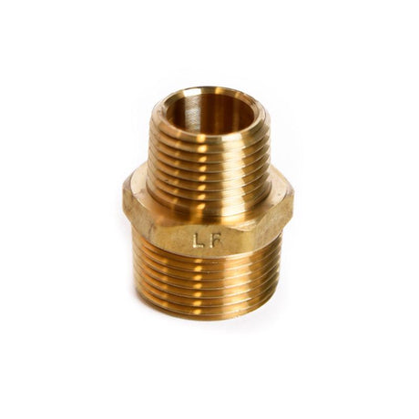 ATC 3/4 in. MPT X 1/2 in. D MPT Brass Reducing Hex Nipple, Pack of 5