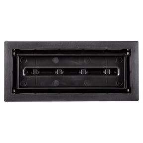 Fittes Aria Vent 4 in. H X 10 in. W Matte Black ABS Plastic Vent Cover