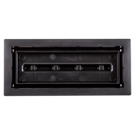Fittes Aria Vent 4 in. H X 10 in. W Matte Black ABS Plastic Vent Cover