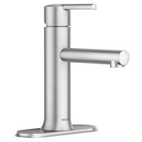 Moen Arlys Brushed Nickel Modern Bathroom Faucet 4 in.