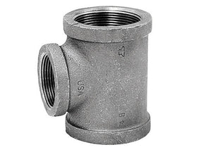 Anvil 1-1/4 in. FPT X 1-1/4 in. D FPT 3/4 in. D FPT Black Malleable Iron Reducing Tee