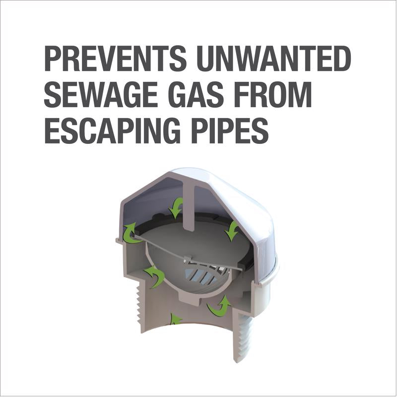 Oatey Sure-Vent 1-1/2 in. PVC Air Admittance Valve 2 in.