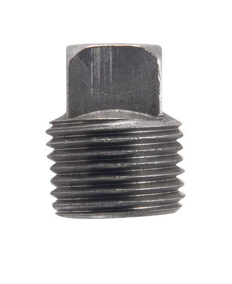 Billco Corporation 1/8 in. MPT Black Steel Square Head Plug, Pack of 5