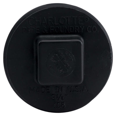 Charlotte Pipe 3-1/2 in. MPT X 3-1/2 in. D ABS Plug