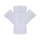 Charlotte Pipe Schedule 40 3 in. Hub X 3 in. D Hub PVC Reducing Wye 1 pk