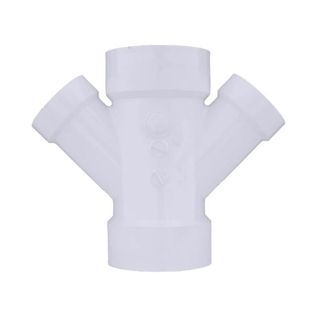 Charlotte Pipe Schedule 40 3 in. Hub X 3 in. D Hub PVC Reducing Wye 1 pk