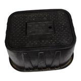 NDS 19 in. W X 14 in. D X 12 in. H Rectangular Valve Box with Cover Black