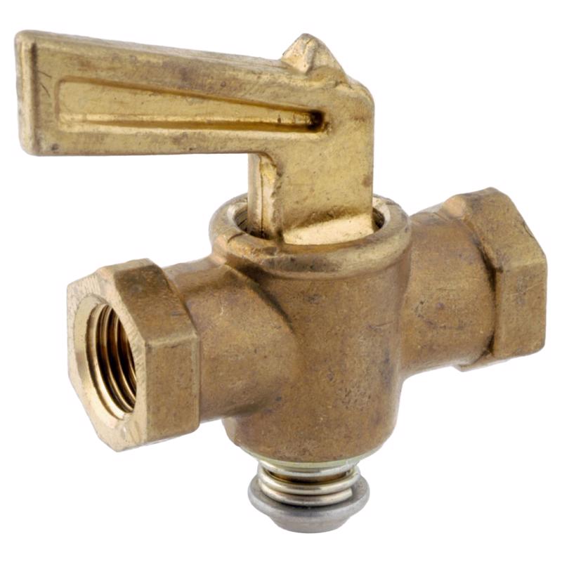 Anderson Metals 1/8 in. FIP in. X 1/8 in. D FIP Brass Pipe Valve, Pack of 5