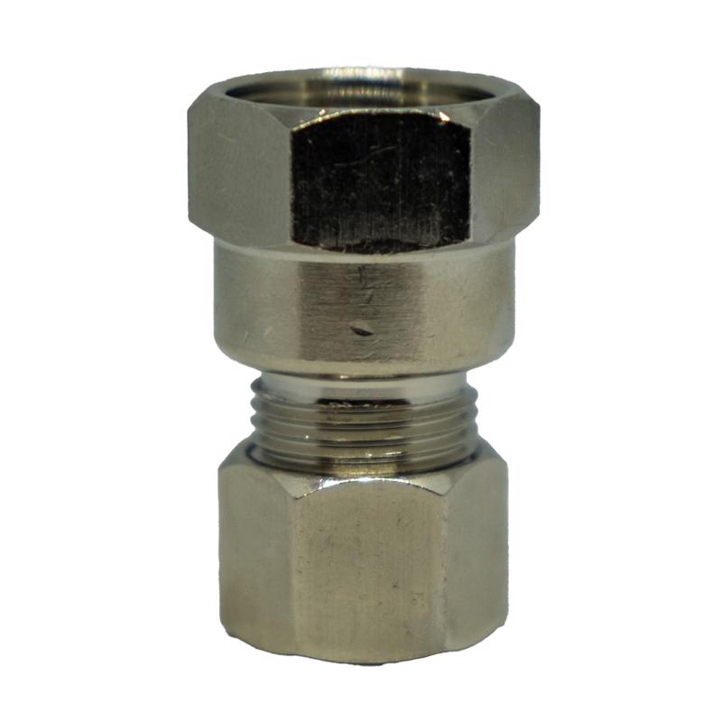 Anderson Metals 1/2 in. Female Compression in. X 3/8 in. D Male Compression Brass Adapter