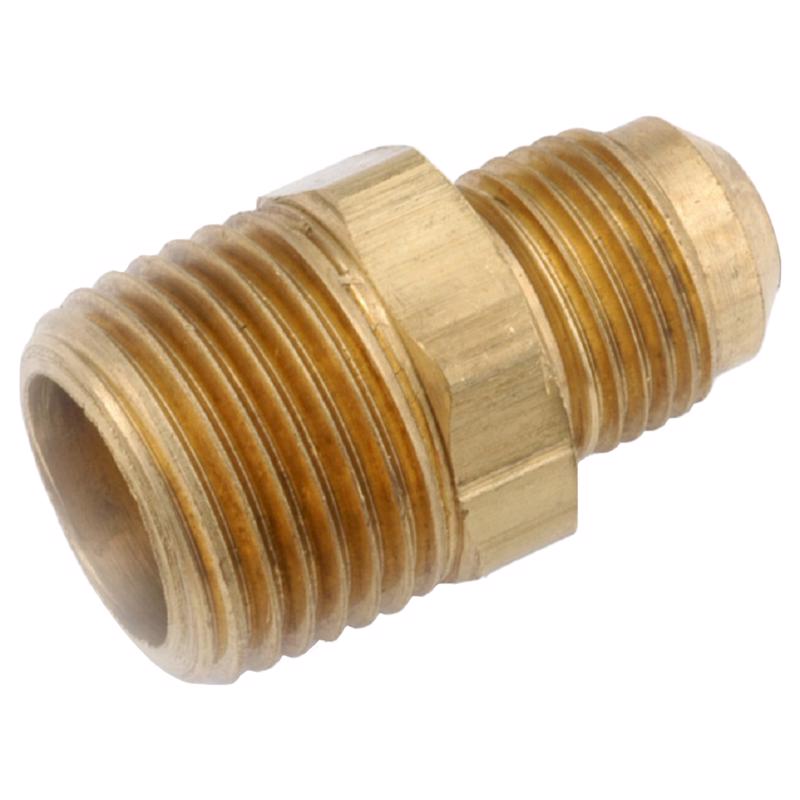 Anderson Metals 3/8 in. Male Flare in. X 1/8 in. D MIP Brass Adapter, Pack of 5