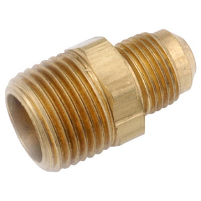 Anderson Metals 3/8 in. Male Flare in. X 1/8 in. D MIP Brass Adapter, Pack of 5