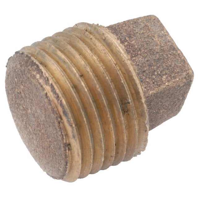 Anderson Metals 1/2 in. MPT in. Brass Square Head Plug, Pack of 5