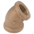Anderson Metals 1/4 in. FIP in. X 1/4 in. D FIP Brass 45 Degree Elbow, Pack of 5