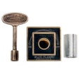Blue Flame Gold Antique Brass Zinc Flange Cover with Key