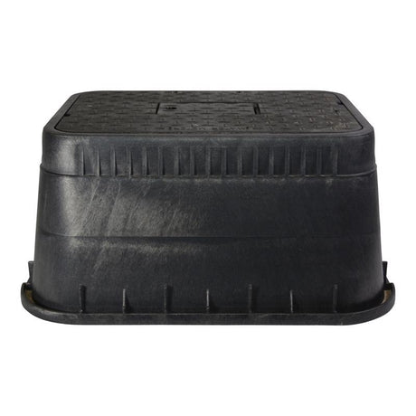 NDS 20 in. W X 12 in. D X 13 in. H Rectangular Valve Box with Cover Black