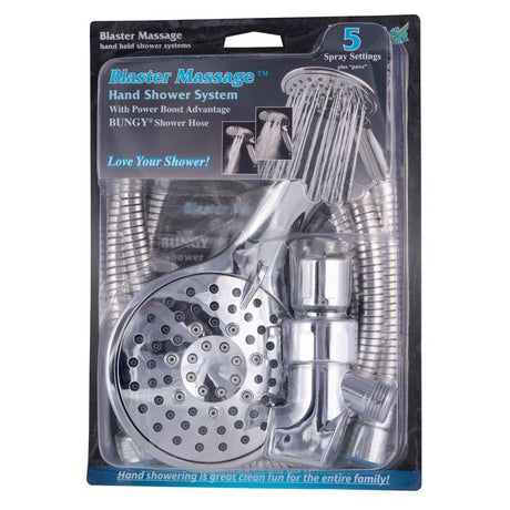 Whedon Blaster Massage Chrome 5 settings Handheld Showerhead 2 gpm