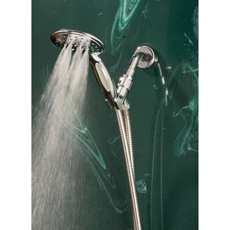 Whedon Blaster Massage Matte Black Plastic 5 settings Handheld Showerhead 2.5 gpm