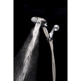 Whedon Blaster Massage Matte Black Plastic 5 settings Handheld Showerhead 2.5 gpm