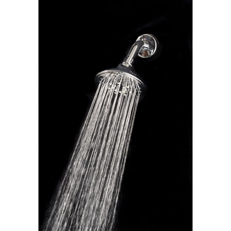 Whedon Blaster Massage Matte Black Plastic 5 settings Wallmount Showerhead 2.5 gpm