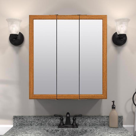 Zenna Home 26 in. H X 24 in. W X 4.5 in. D Rectangle Medicine Cabinet
