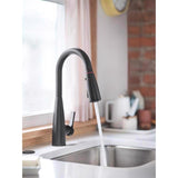Moen Haelyn One Handle Matte Black Pull-Down Kitchen Faucet