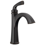 Delta Geist Oil Rubbed Bronze Contemporary Single-Handle Bathroom Sink Faucet 4 in.