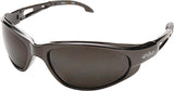 Edge SW116 Non-Polarized Safety Glasses, Smoke Lens, Black Frame, Unisex, Polycarbonate Lens, Full Frame, Nylon Frame